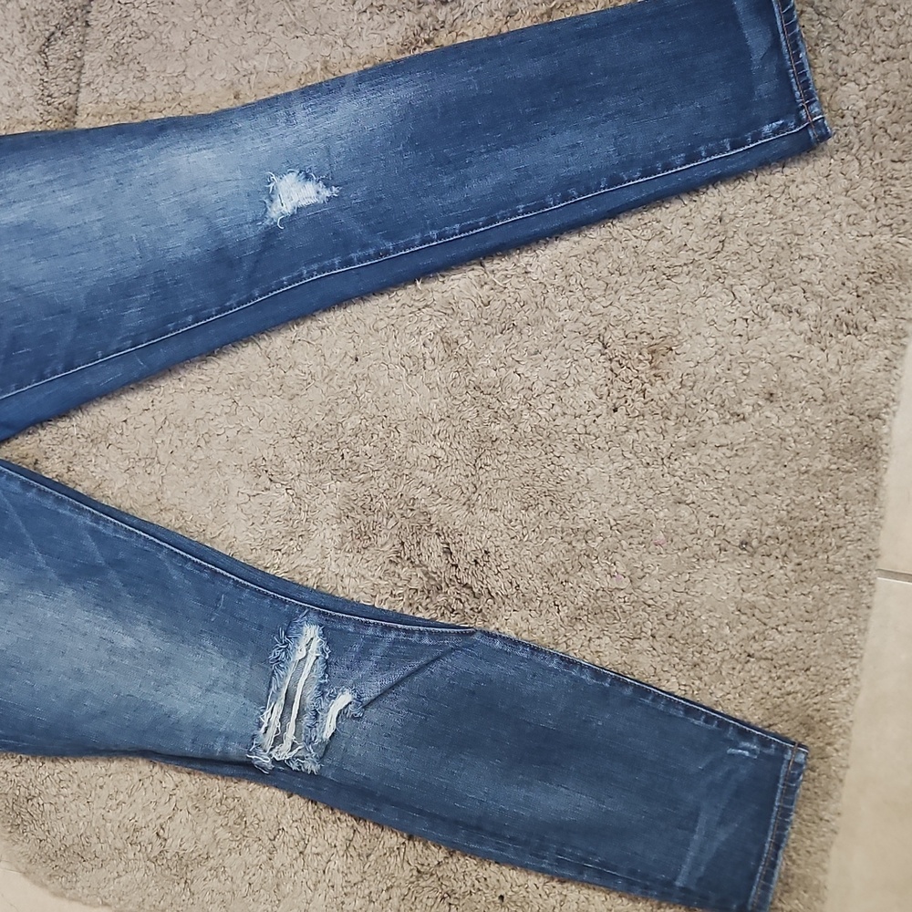 Madewell High Riser Skinny Jeans - Blue Denim - Picture 7 of 11